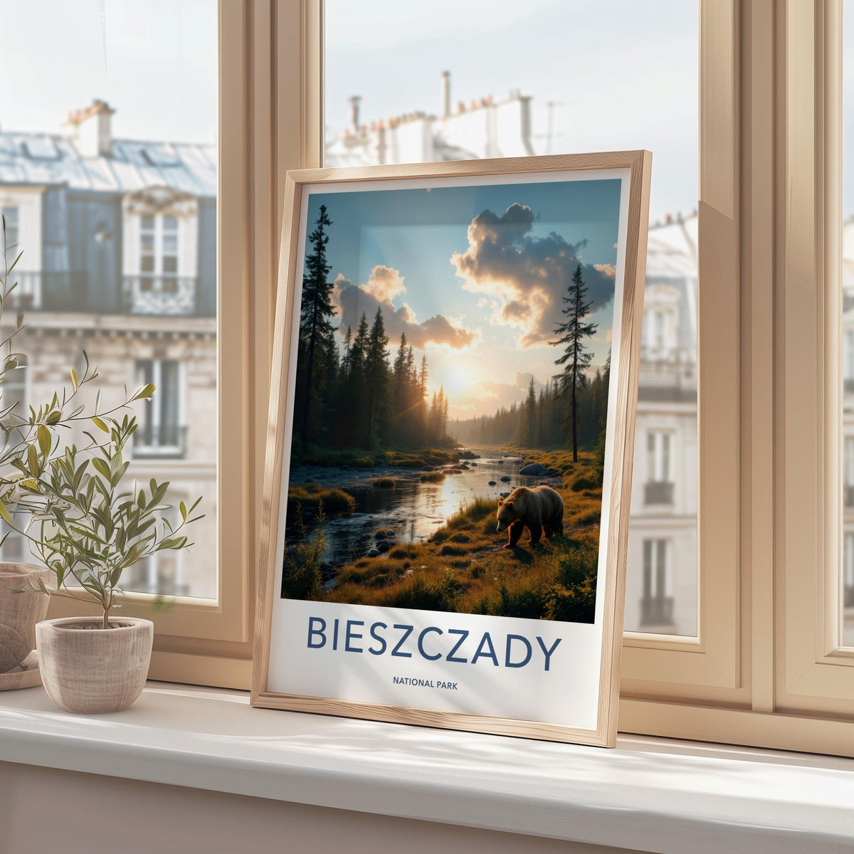 Bieszczady National Park Poster - Scenic River Artwork & Wildlife