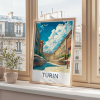 Turin Poster - Italy Wall Art Featuring Baroque Architecture & Mole