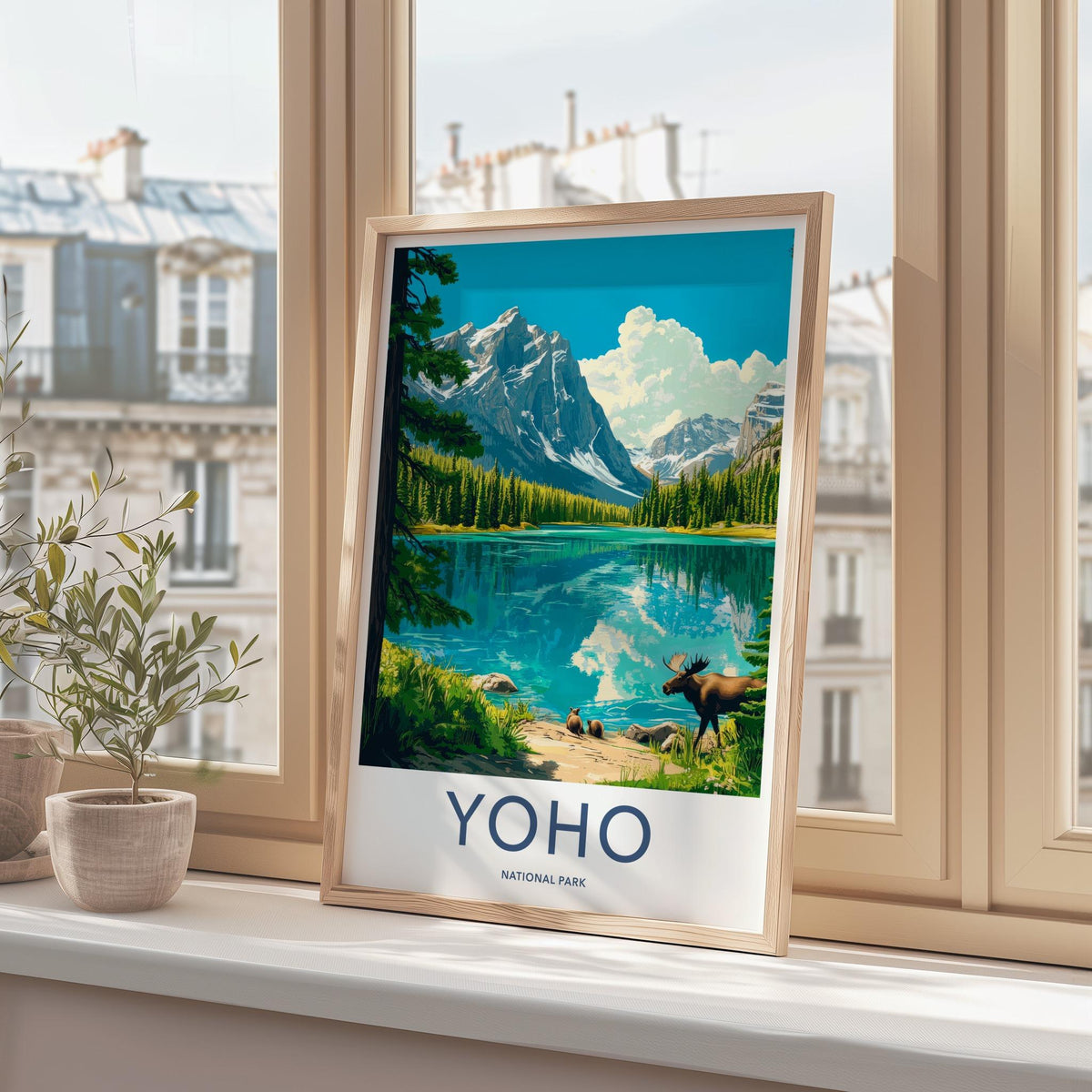 Yoho National Park Poster - Scenic Lake Artwork & Canadian Rockies