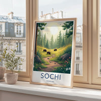 Sochi National Park Poster - Scenic Forest Scenery Print & Wildlife