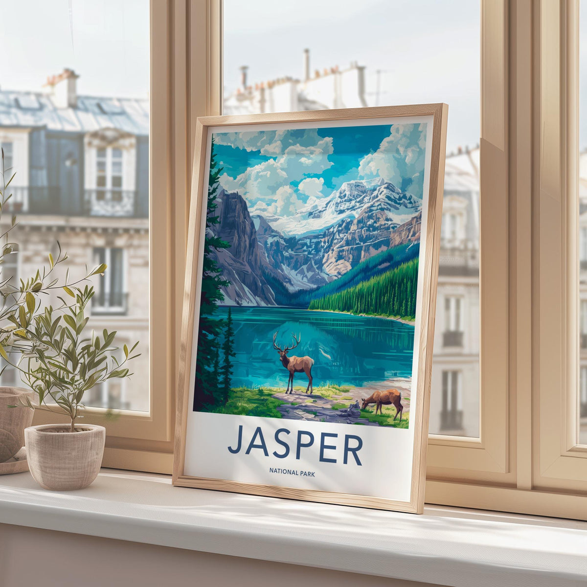 Jasper National Park Poster - Canadian Rockies Art