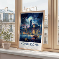 Victoria Harbor Poster - Hong Kong Wall Art