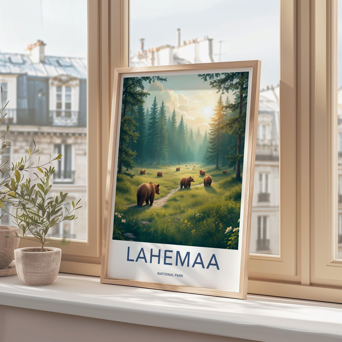 Lahemaa National Park Poster - Baltic Nature Artwork