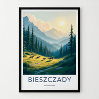 Bieszczady National Park Poster - Mountain Landscape Print & Polish
