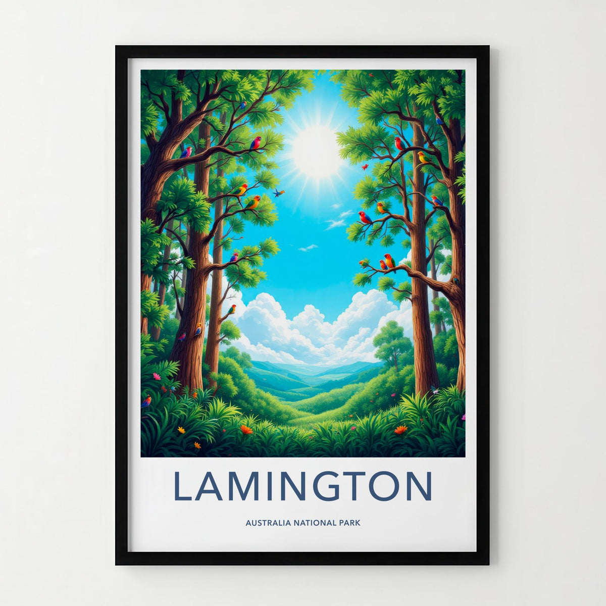 Lamington Park Poster - Australian Rainforest Art