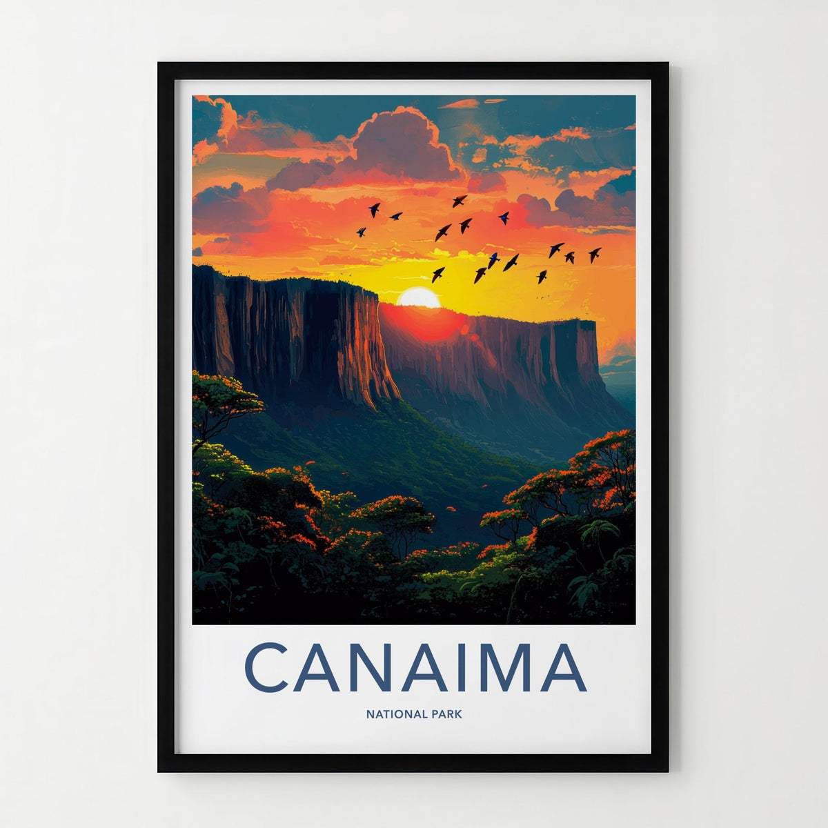 Canaima National Park Poster - Scenic Wall Print With Angel Falls