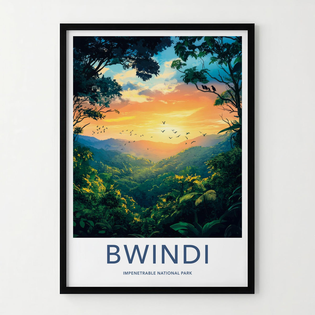 Bwindi National Park Poster - African Landscape Decor
