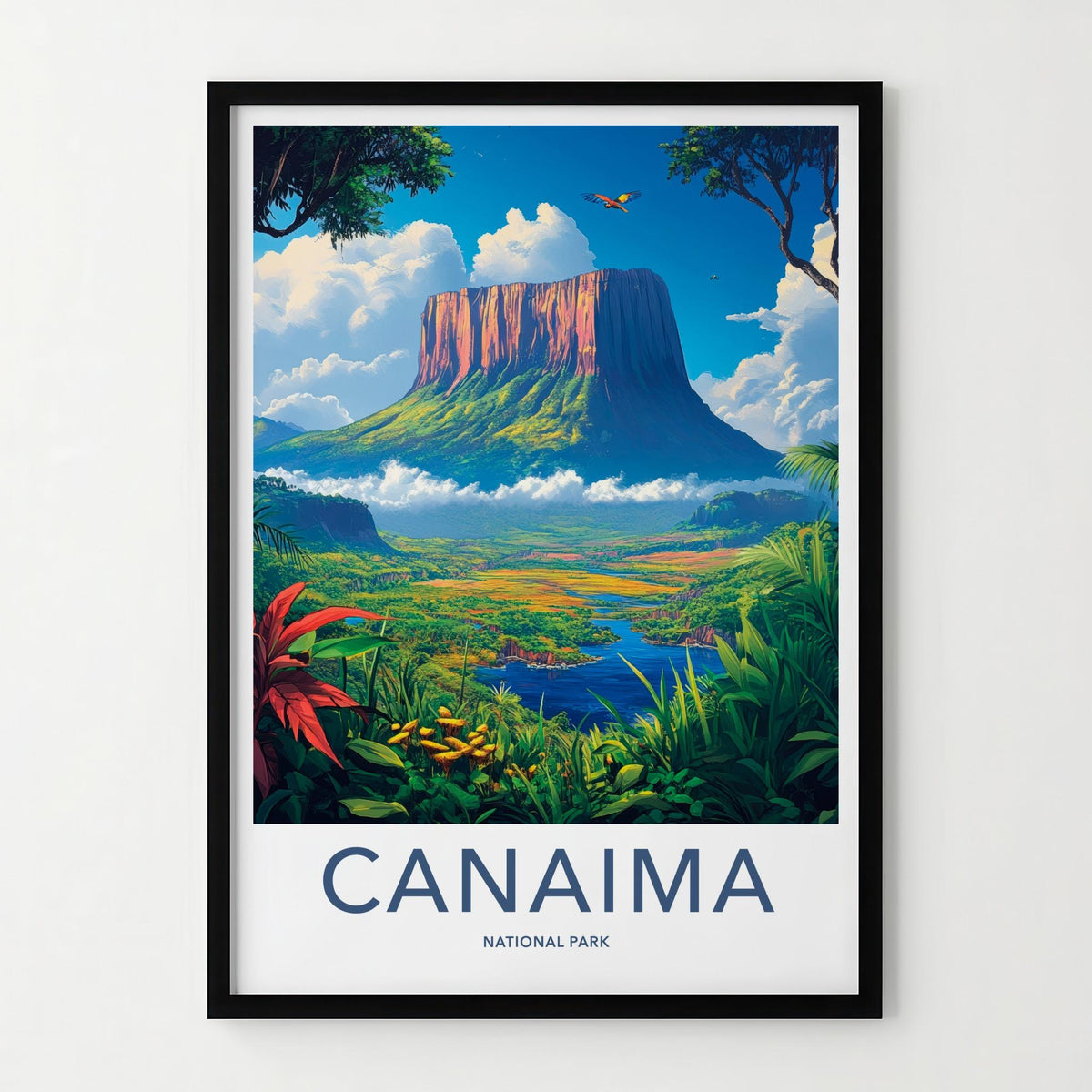 Canaima National Park Poster - Scenic Nature Wall Decor with Angel