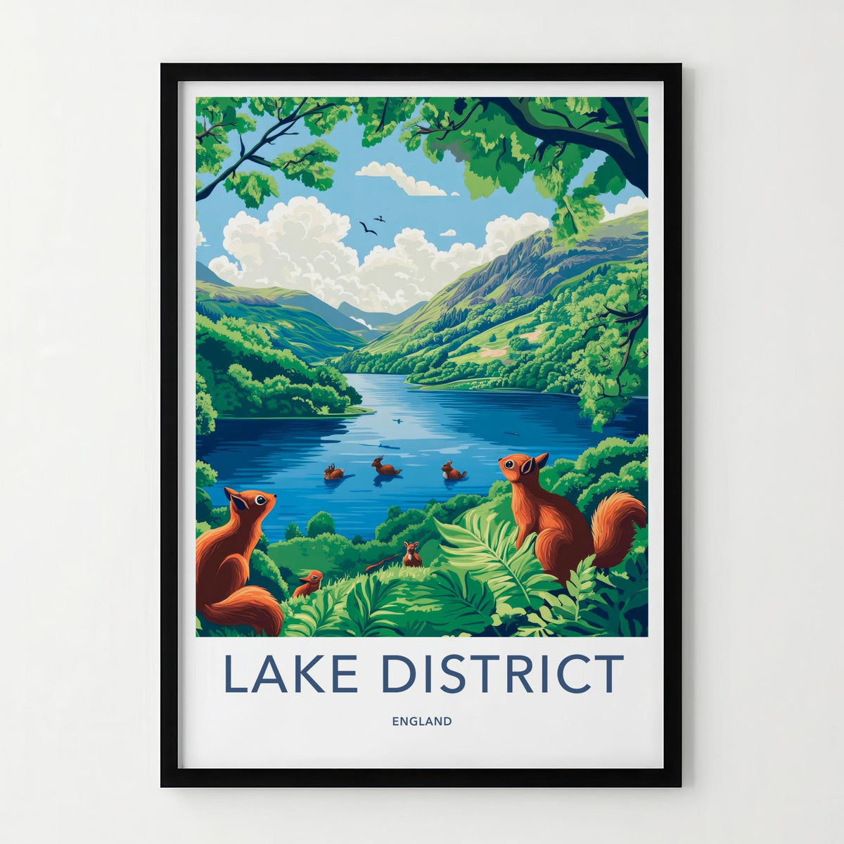 Lake District Poster - Vibrant England Wall Art