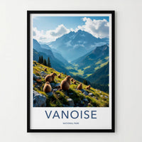 Vanoise National Park Poster - Scenic Mountain Landscape Art
