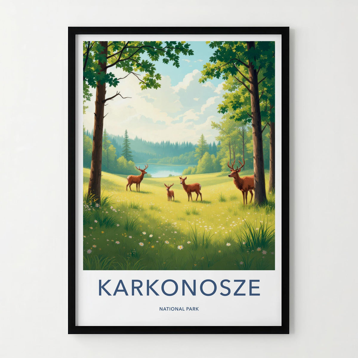 Karkonosze National Park Poster - Scenic Nature Poster with Polish