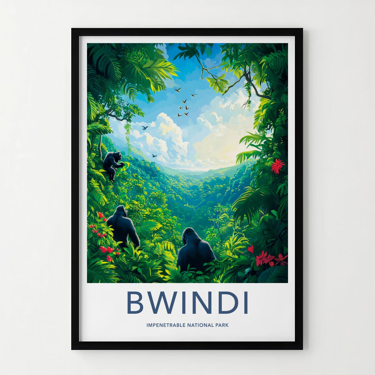 Bwindi National Park Poster - Uganda Wall Art