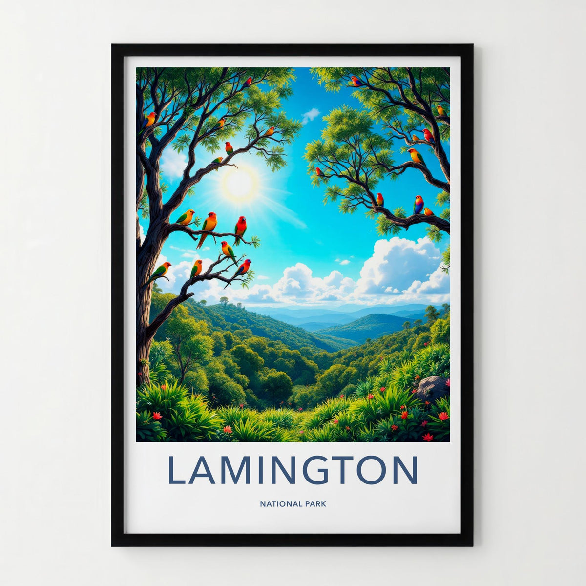 Lamington National Park Poster - Vibrant Rainforest Wall Art & Scenic