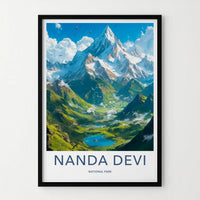 Nanda Devi Poster - Himalayan Wall Decor