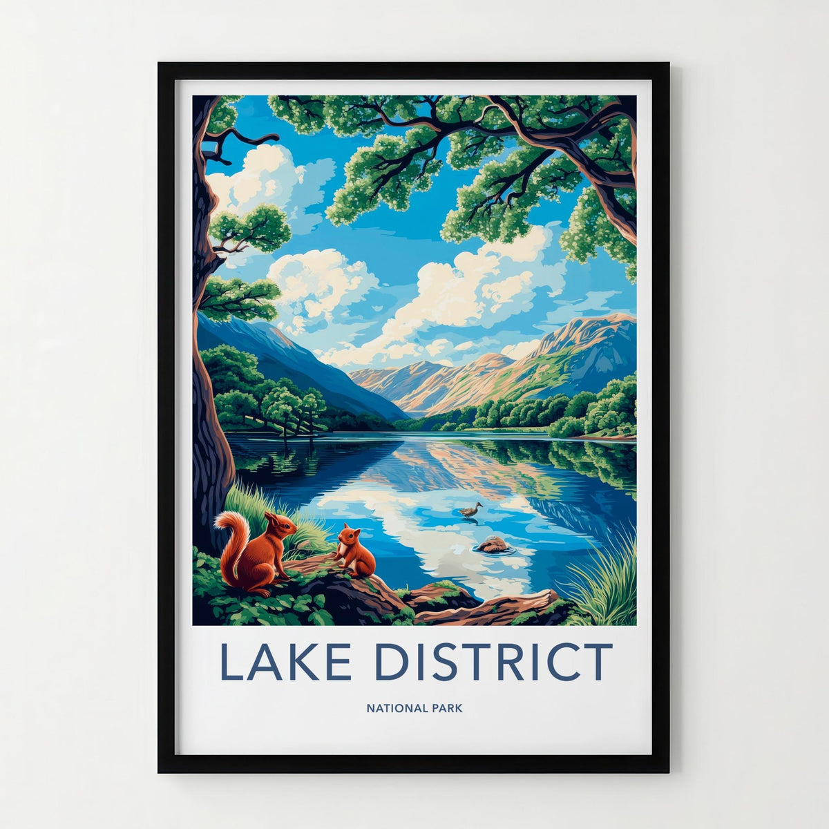 Lake District Poster - British Landscape Print