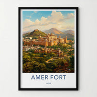 Amer Fort Poster - Jaipur Wall Art