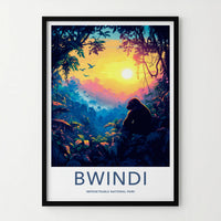 Bwindi National Park Poster - African Wildlife Art