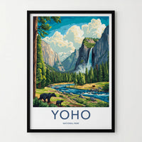Yoho National Park Poster - Canada Wall Art Featuring Takakkaw Falls