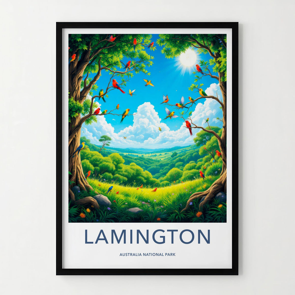 Lamington National Park Poster - Scenic Landscape Decor & Australian