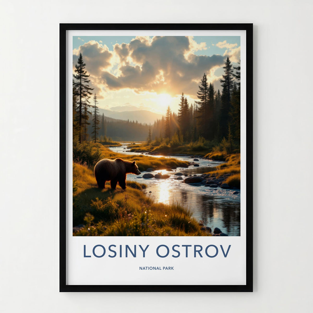 Losiny Ostrov Poster - Scenic Nature Print & Wildlife Wall Art