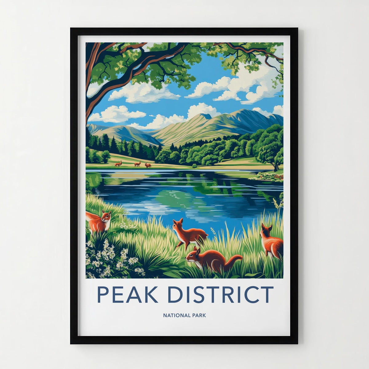 Peak District Poster - Scenic Landscape Art