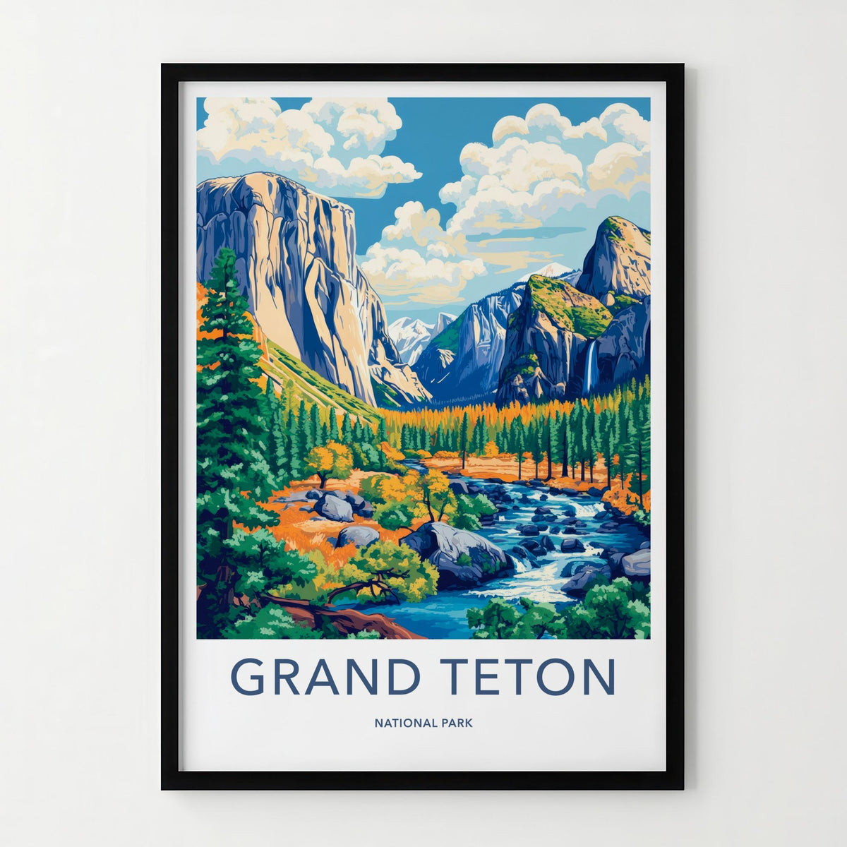 Grand Teton Poster - National Park Art