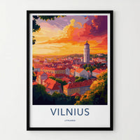 Vilnius Poster - Lithuania Wall Art