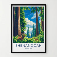 Shenandoah National Park Poster - Scenic Skyline Drive Art & Nature