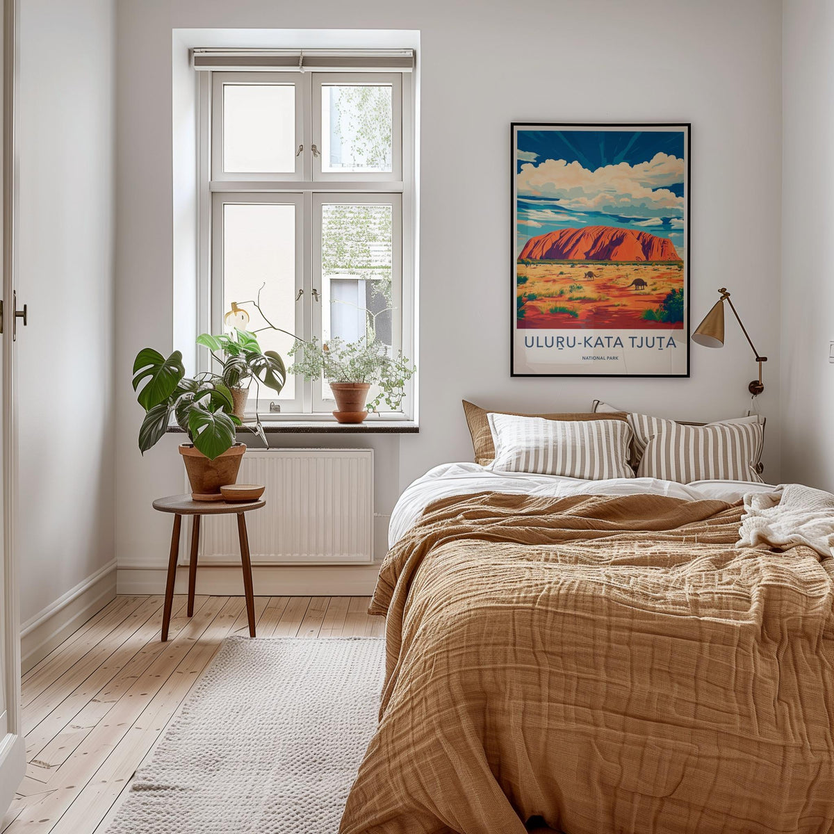 Uluru Kata Tjuta Poster - Australia Wall Art Featuring Red Sandstone