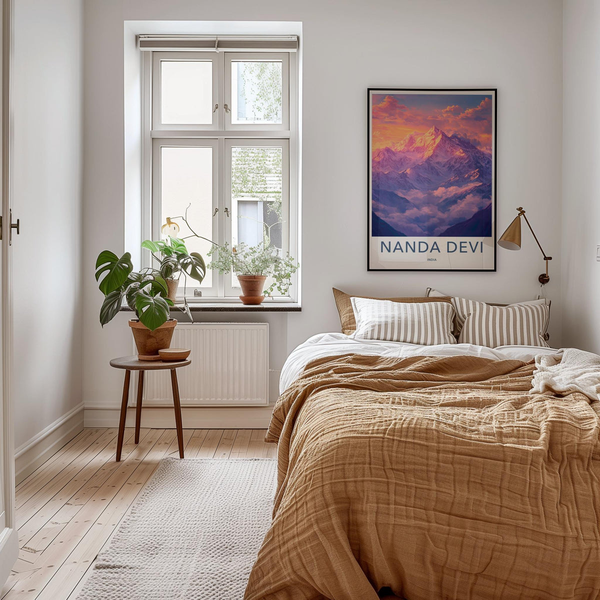 Nanda Devi Poster - Himalayan Landscape Mountain Wall Art With Snow