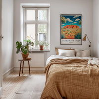 Uluru Kata Tjuta Poster - Australia Wall Art Featuring Red Rock