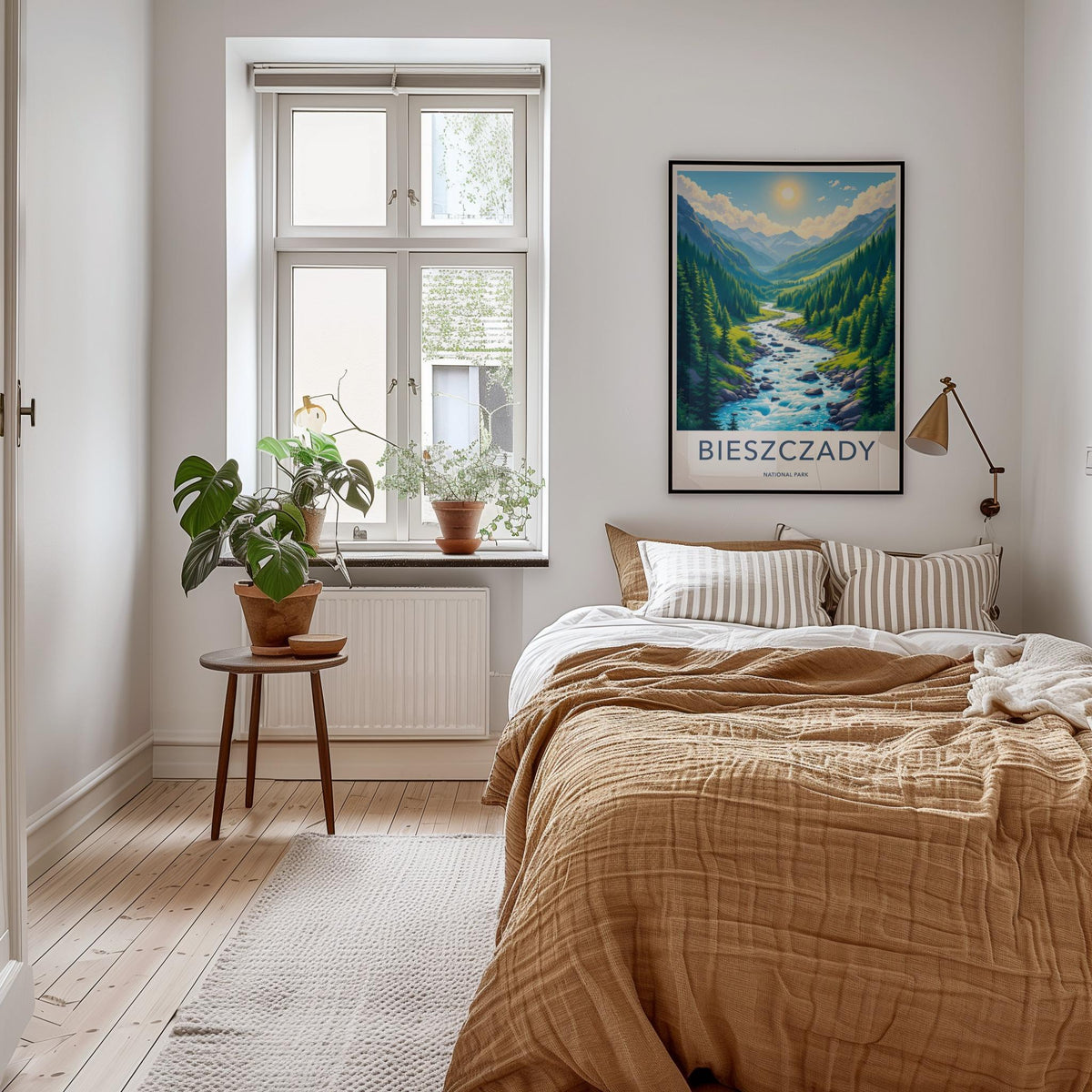 Bieszczady National Park Poster - Scenic Mountain Landscape Print