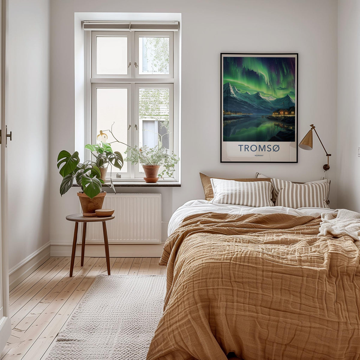 Tromsø Poster - Norway Wall Art Featuring Northern Lights & Serene