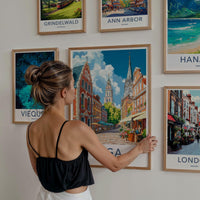 Riga Poster - Latvia Wall Art Featuring Medieval Riga Skyline & St