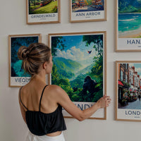 Bwindi National Park Poster - African Travel Art With Gorilla Wall