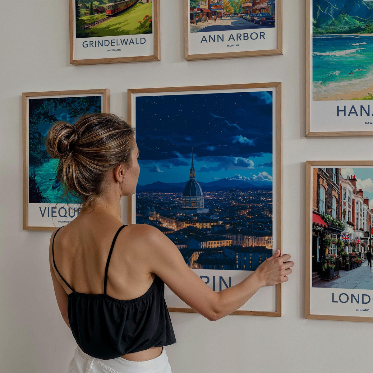 Turin Italy Poster - Stunning Cityscape Print With Mole Antonelliana