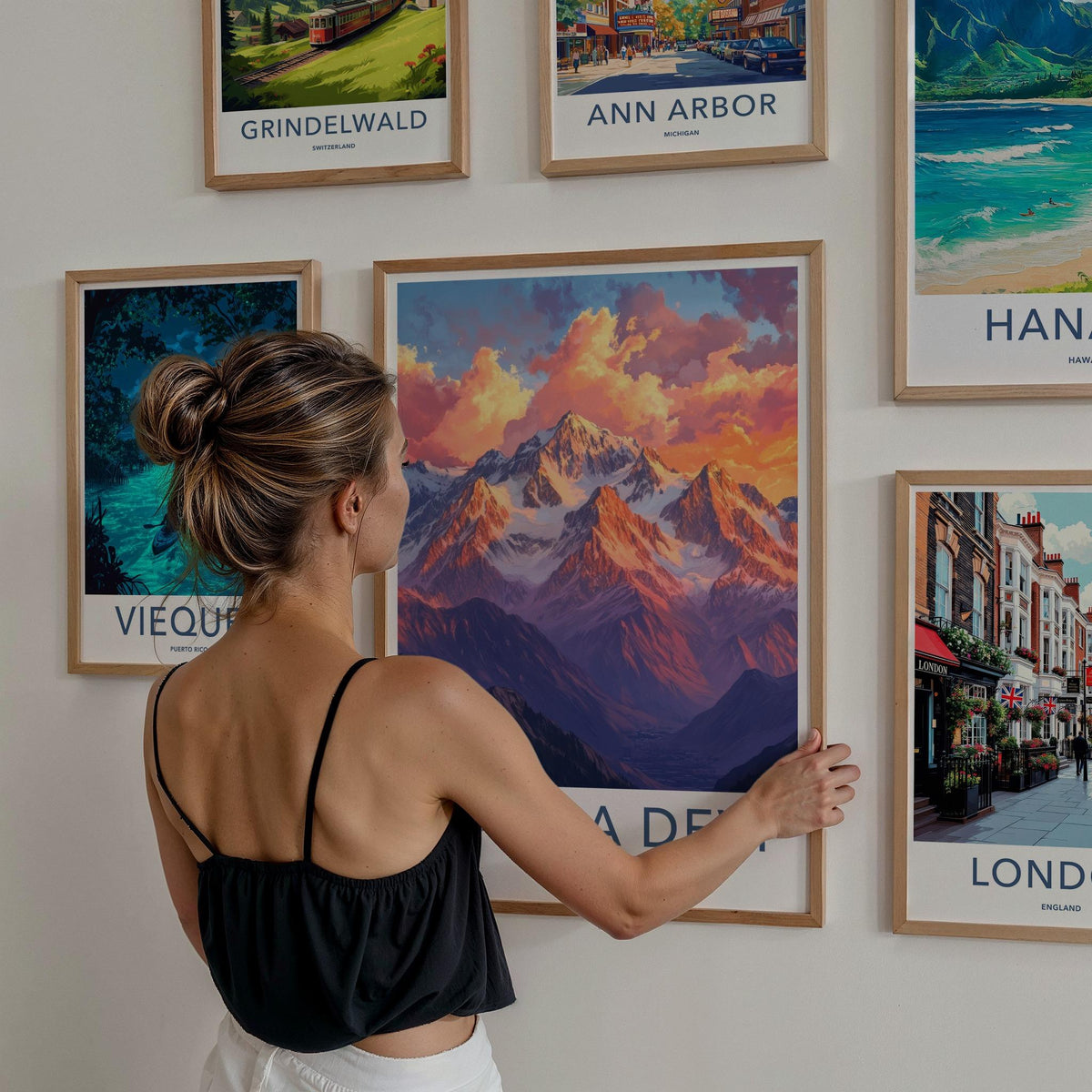 Nanda Devi Poster - Indian Mountain Art