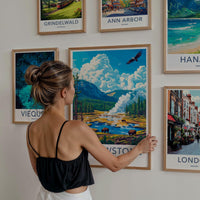 Yellowstone National Park Poster - Scenic Wall Art with Bison