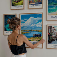 Chobe National Park Poster - Wildlife Wall Art Featuring Elephants