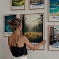 Lahemaa National Park Poster - Scenic Nature Wall Art with Elk Herd