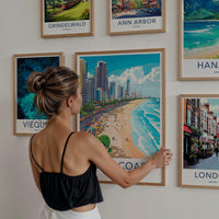 Gold Coast Poster - Vibrant Australia Wall Art With Modern Skyline