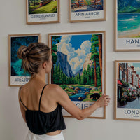 Glacier National Park Poster - Majestic Mountain Wall Art & Wildlife