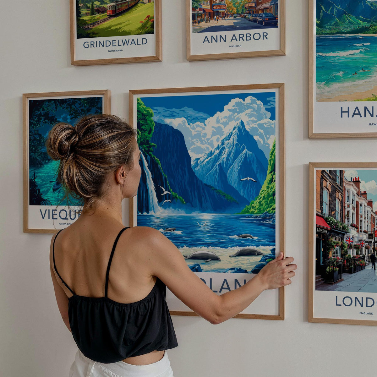Fiordland Poster - Scenic Landscape Art Featuring Milford Sound