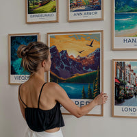 Jasper National Park Poster - Mountain Landscape Print & Wildlife