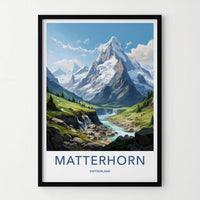 Matterhorn Poster - Swiss Alps Decor