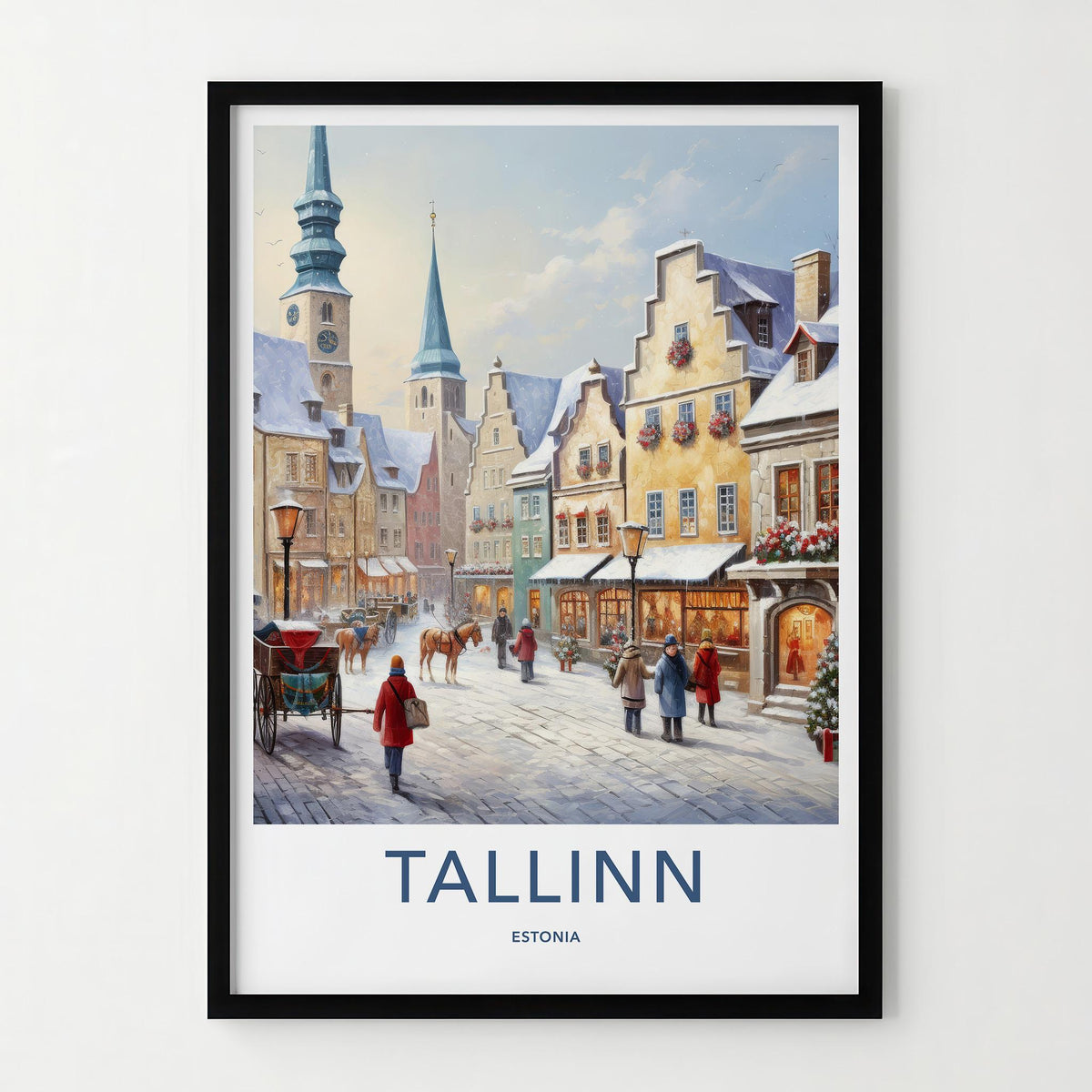 Tallinn Wall Art - Estonia Travel Poster
