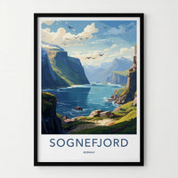 Sognefjord Poster - Norway Wall Art