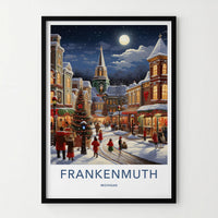 Frankenmuth Wall Art - Winter Village Scene
