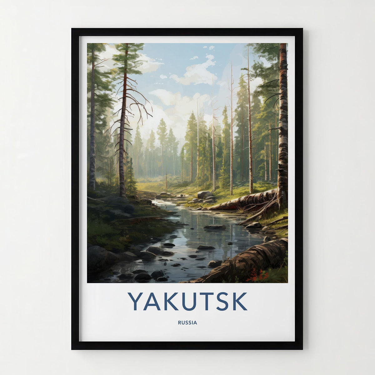 Yakutsk Poster - Siberian Landscape Print