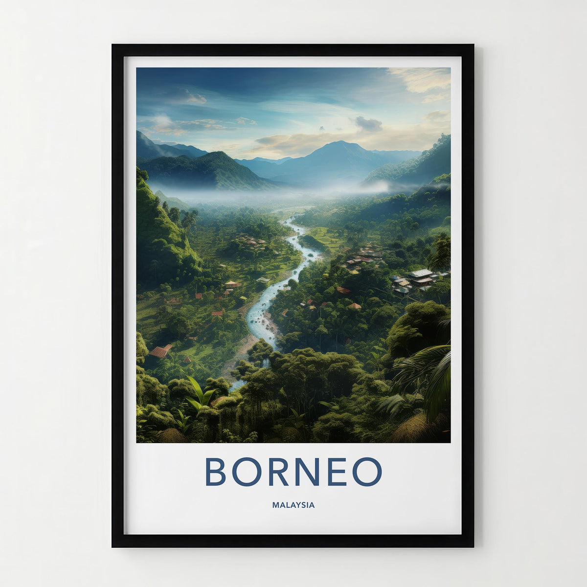 Borneo Rainforest Poster - Malaysia Wall Art